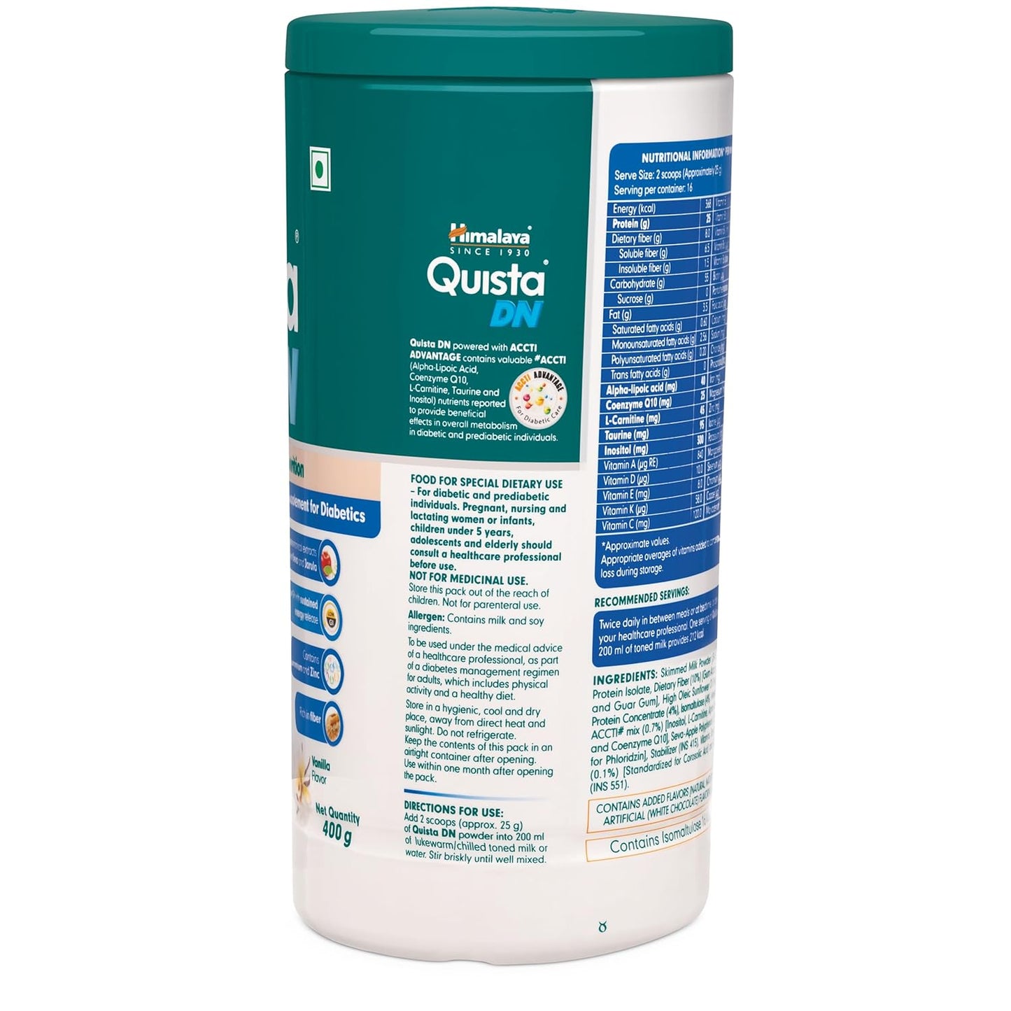 Himalaya QUISTA DN 400G VANILLA FLAVOUR