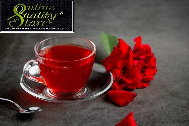 Online Quality Store Rose Flower Tea, 100 gm, Caffeine Free Herbal Tea