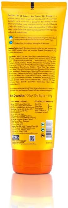 VLCC De Tan Sunscreen Gel Creme, Spf 50, 100g