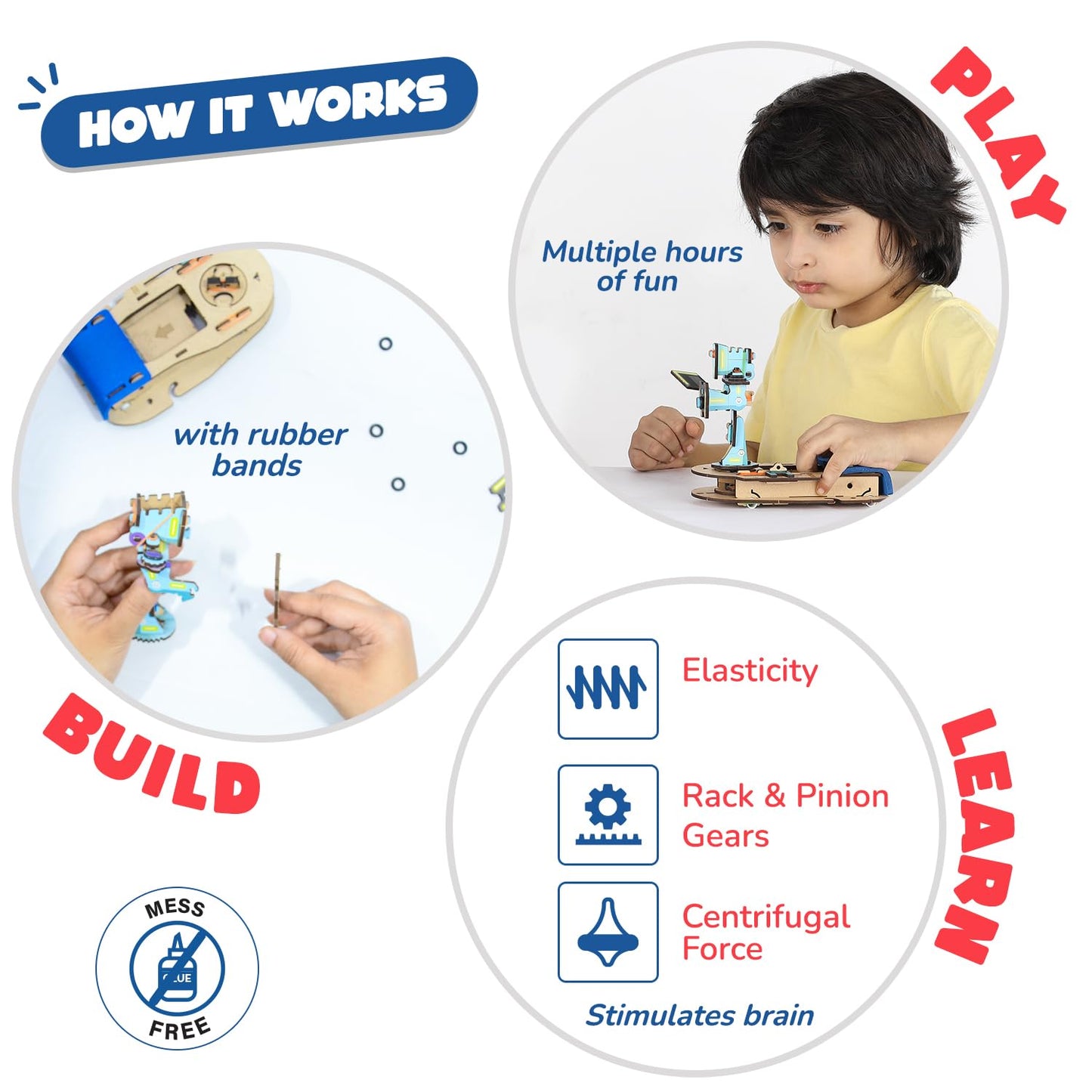 Smartivity 2in1 Fighting Robots Toy for Kids 6-12 Years Old I Build and Fight - 2 Action Characters