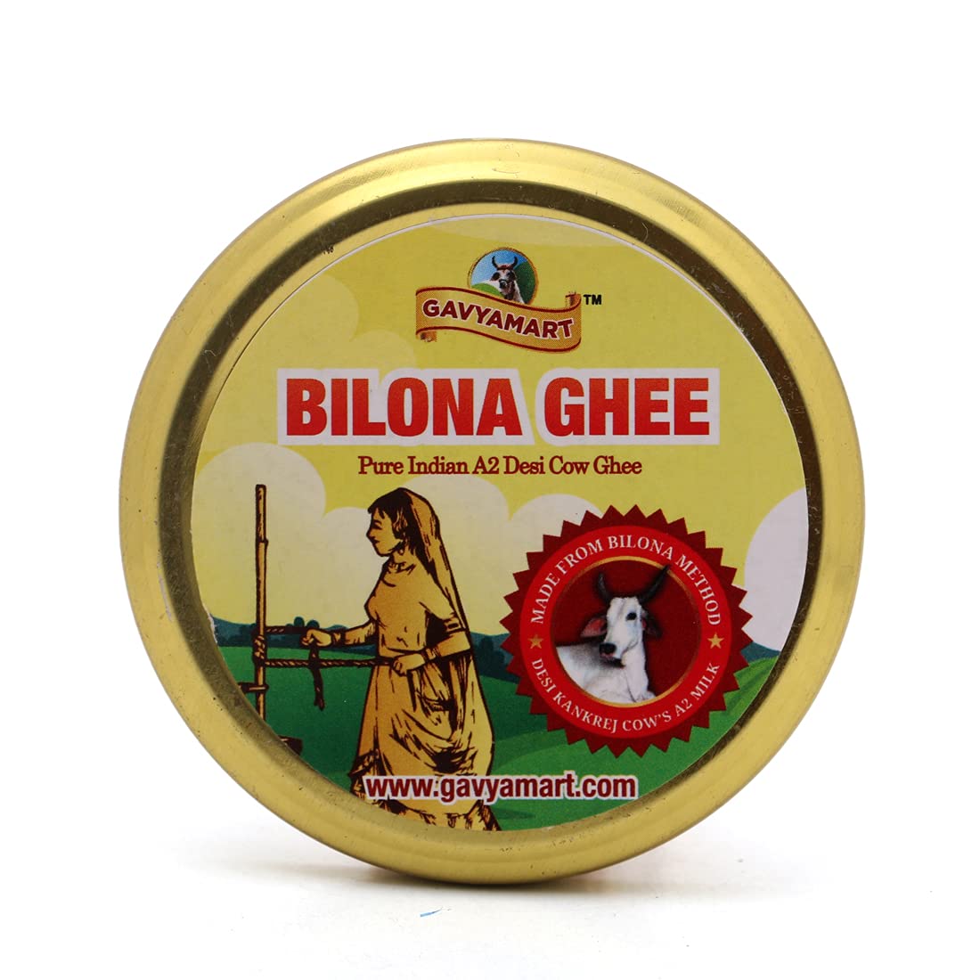 Gavyamart Bilona Ghee, Kankrej A2 Cow Desi Ghee, 200 ml