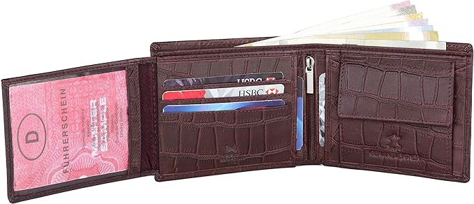 WILDHORN Genuine Leather Hand-Crafted Wallet For Men, Bifold Leather Wallet