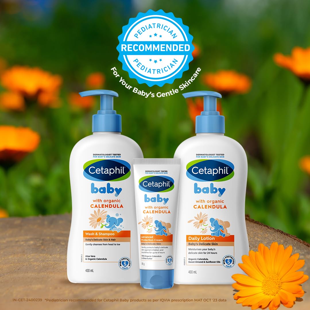 Cetaphil Baby Cream | Advance Protection | Gentle & Soft with Organic Calendula 85gm