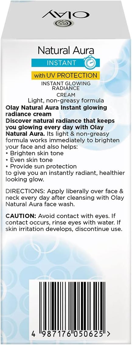 Olay Natural White Light Instant Glowing Fairness Cream, 40g