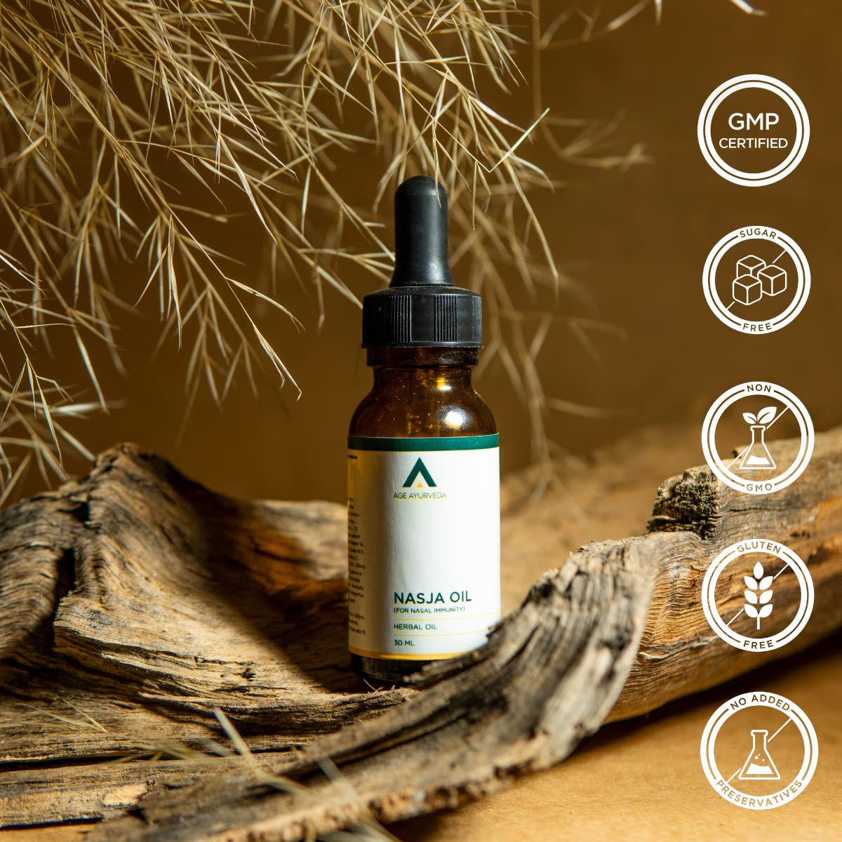 Age Ayurveda Nasja oil 30 ml Nasal Drop for Dry Nose Unblocked Nasal Congestion Sinusitis Allergies | Health And Nasal Immunity (Pack of 1)
