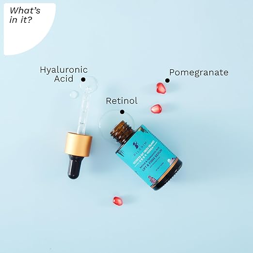 Pilgrim Korean 0.5% Retinol & 1% Hyaluronic Acid Lift & Firm Anti Aging Serum, 30 ml