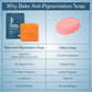 BAKE 2% Kojic Acid Scrub Treatment Soap (200 Gms) with Alpha Arbutin, Lactic Acid & Niacinamide | For Pigmentation, Dark Spots, Tan Removal, Brightens Underarms | Soap for Women & Men | 100g x 2