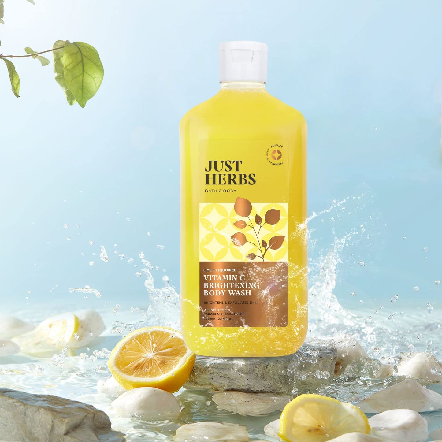 Just Herbs Vitamin C Brightening Body Wash 300 ml