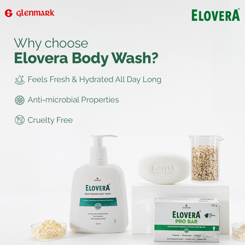 Elovera Moisurizing Body Wash, 250 ml