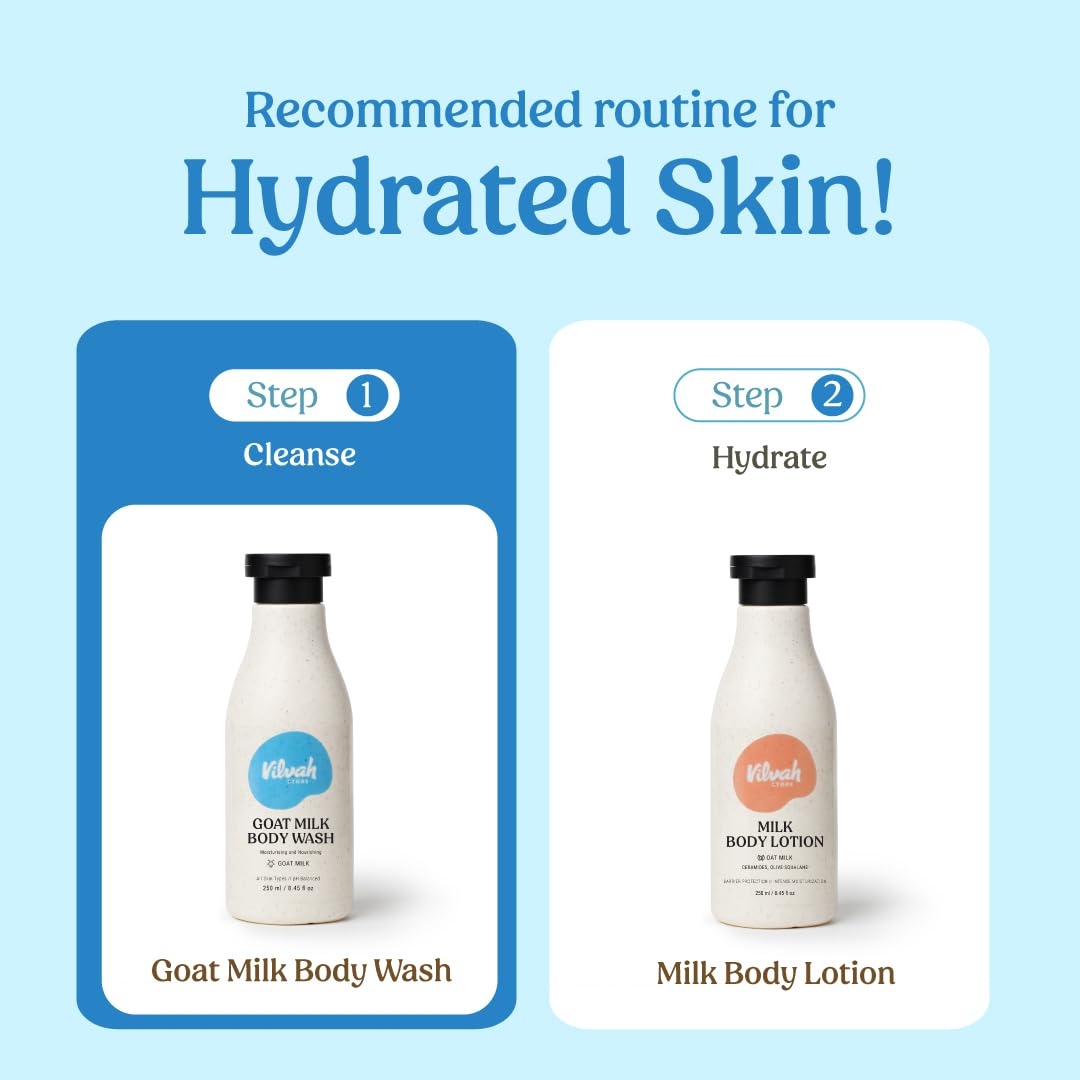 Vilvah Store Goat Milk Body Wash, 250ml