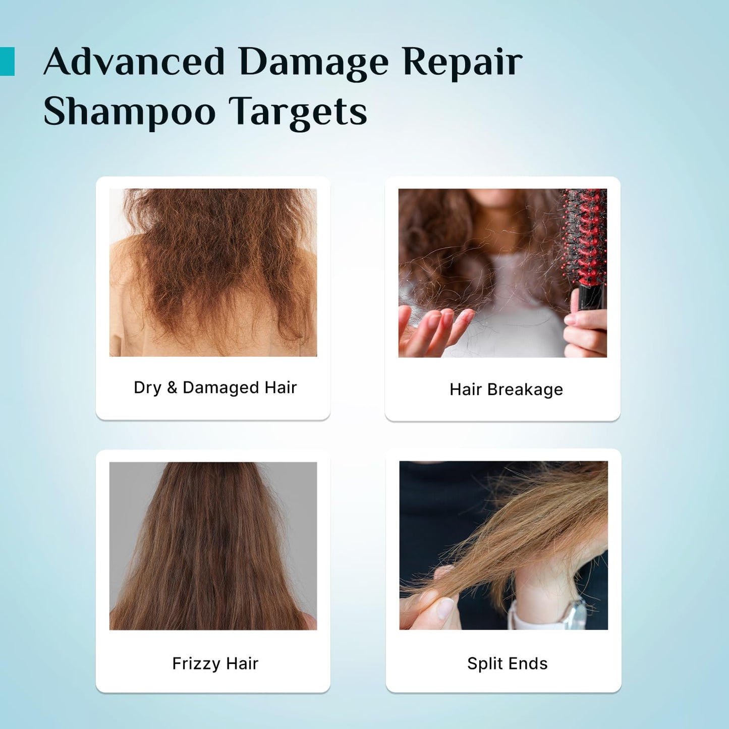 Pilgrim Korean Rice Water & Collagen Advanced Damage Repair Shampoo - 400ml | with 17 Amino Acids, Wheat Protein & 5 Ceramides