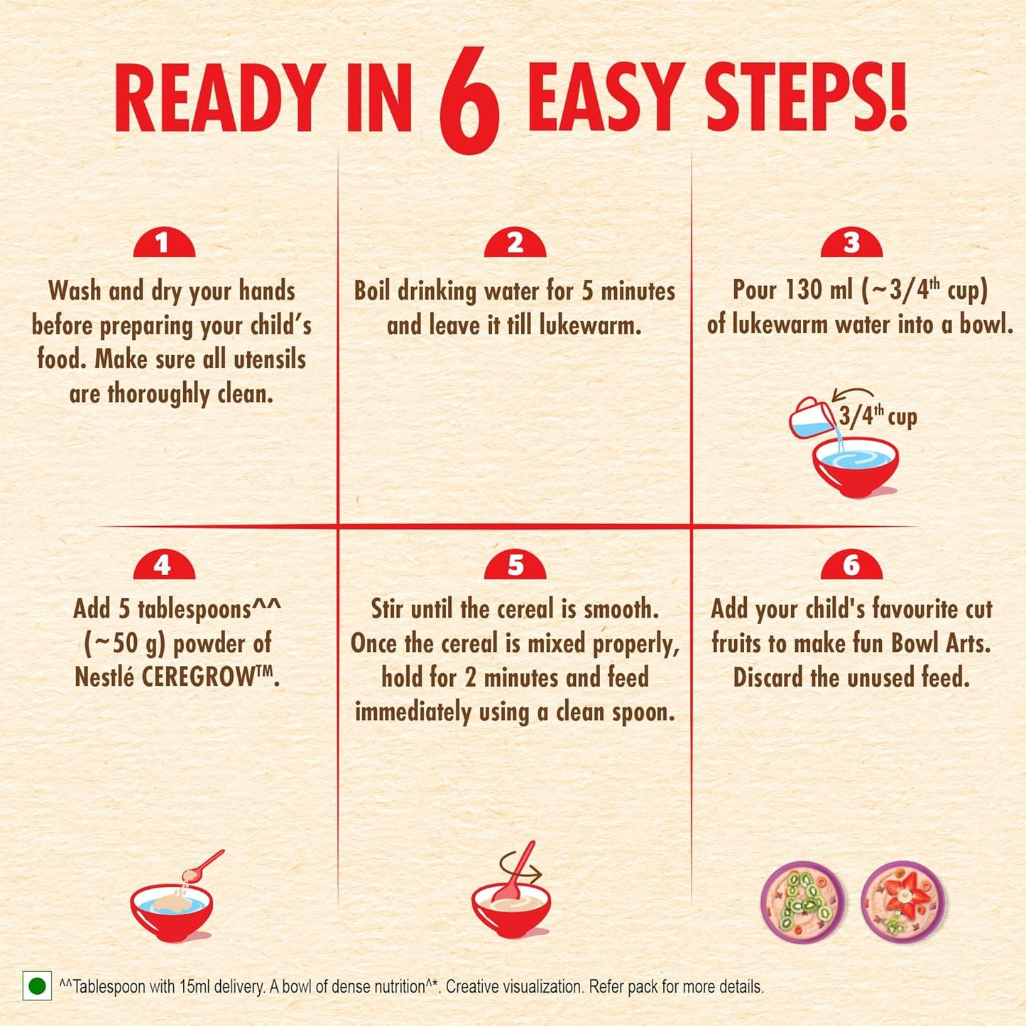 Nestle Ceregrow Multigrain Milk & Fruits Cereal, 19 Nutrients, 300 gm Each