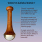 Livronic Kansa Wand Massager with Teak Wooden Handle, 4.5 cm Bronze Cup