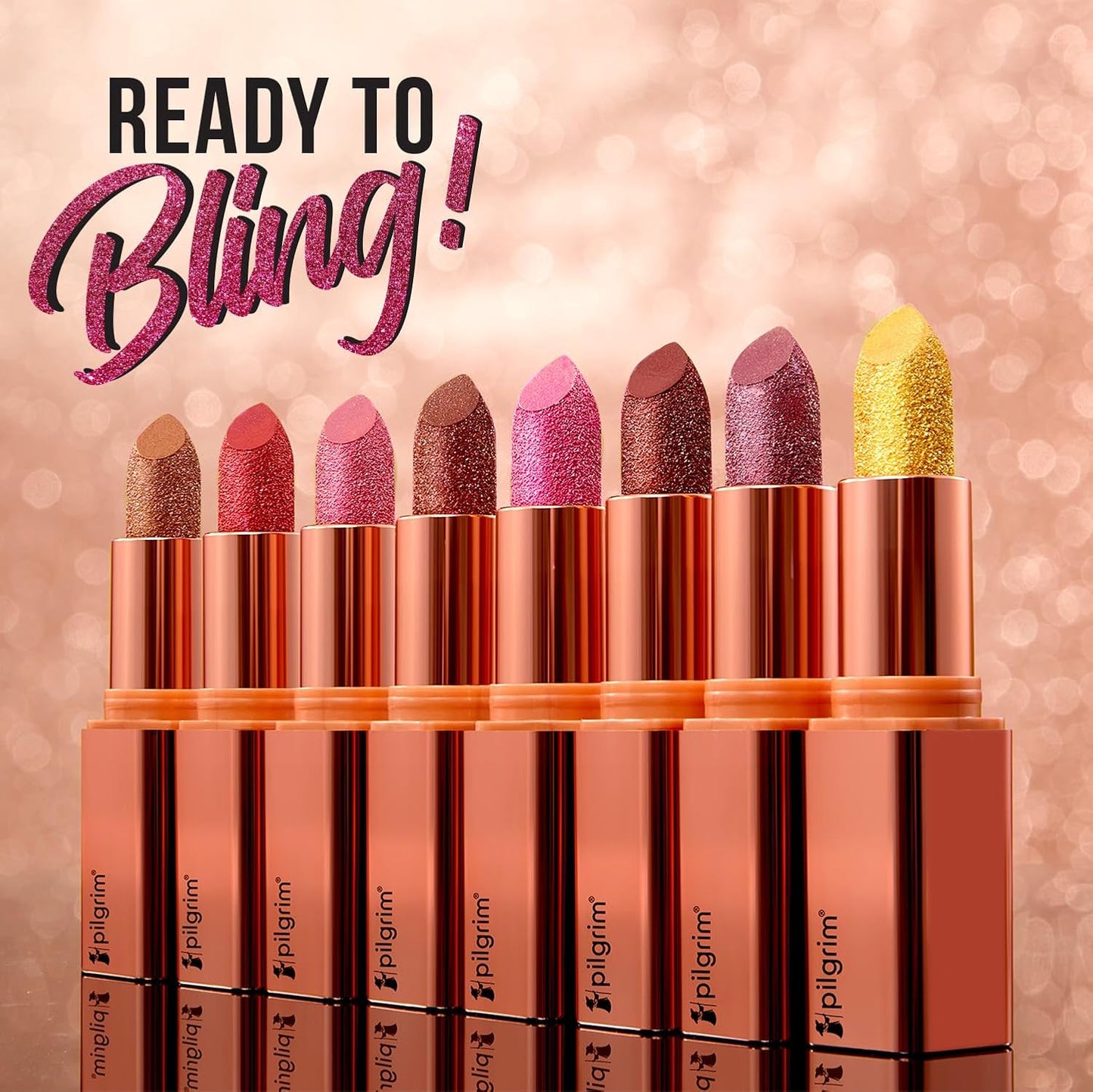 Pilgrim Glitter Lipstick For Women 4.2gm | Dubai Luxe Lifestyle - Her Highness Shade