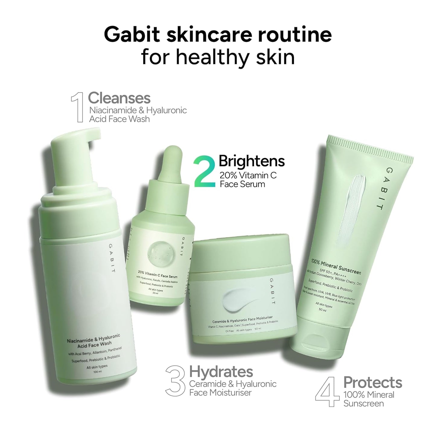 Gabit 20% Vitamin C Face Serum for Glowing Skin, 30 ml