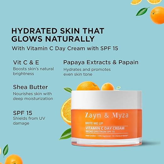 Zayn & Myza Vitamin C Brightening Skin Care Range, Face wash with Serum, Day Cream & Night Cream for Men & Women combo (Set of 4)