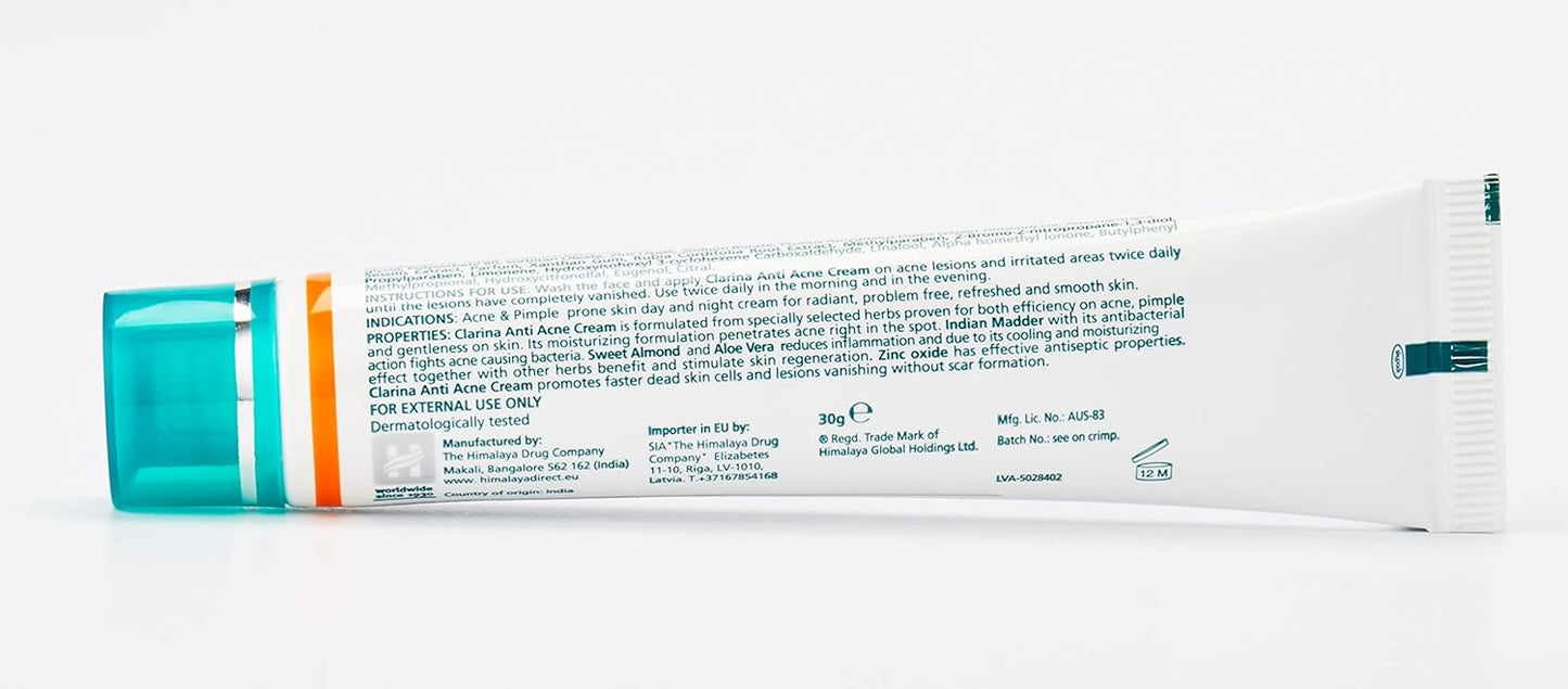 Himalaya Herbals Clarina Anti-Acne Cream |30g