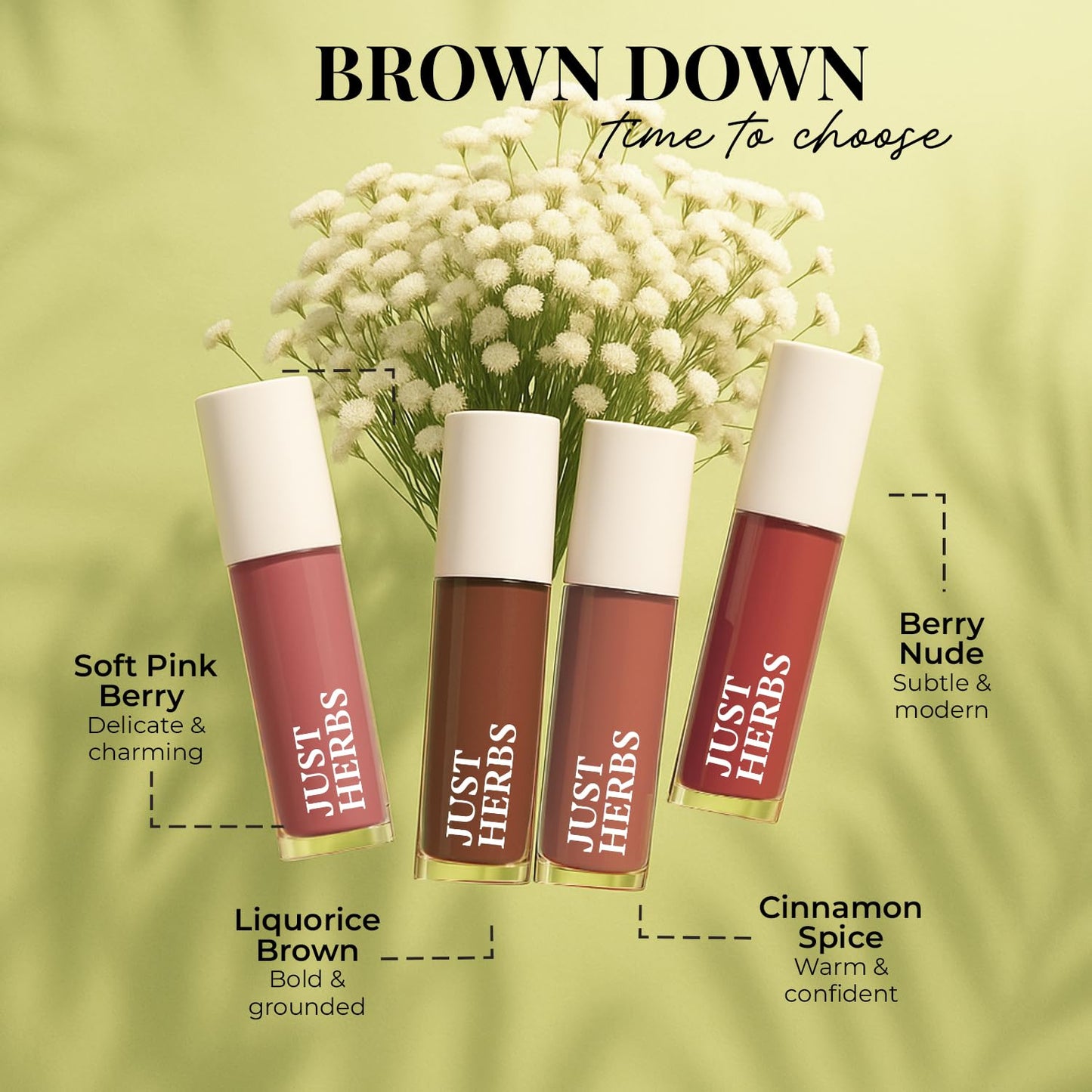 Just Herbs Herb Enriched Matte Liquid Lipstick Set of 4