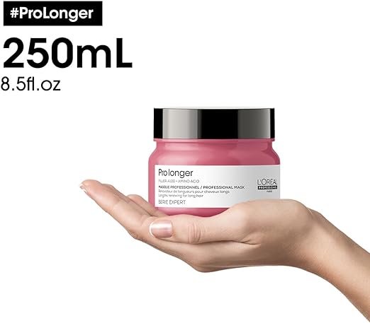 L’Oréal Professionnel | Pro Longer Mask | Reduces Breakage & Appearance of Split Ends | With Filler-A100 and Amino Acid | For Long Hair with Thinned Ends | SERIE EXPERT | 250 ml