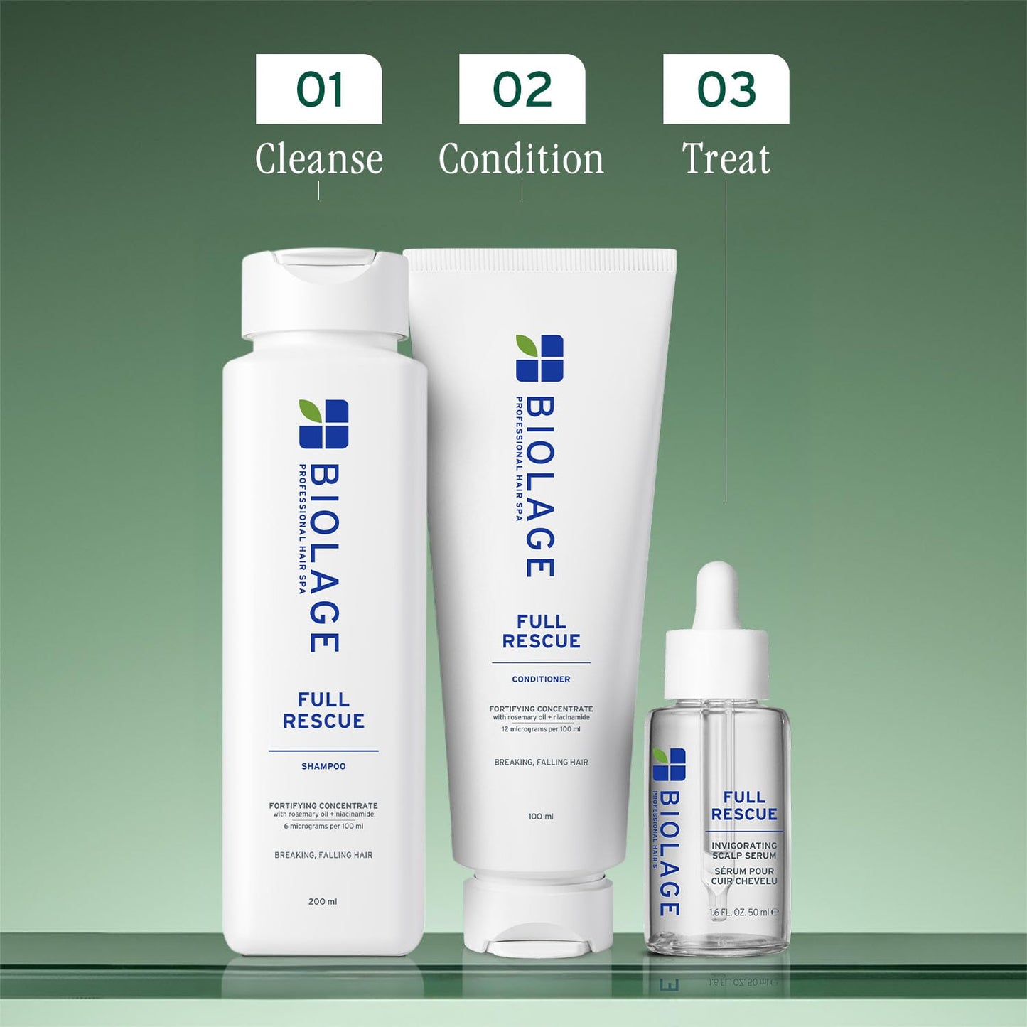 Biolage Full Rescue Anti-Breakage 2-Step Combo Shampoo 200 ml + Conditioner 100 ml