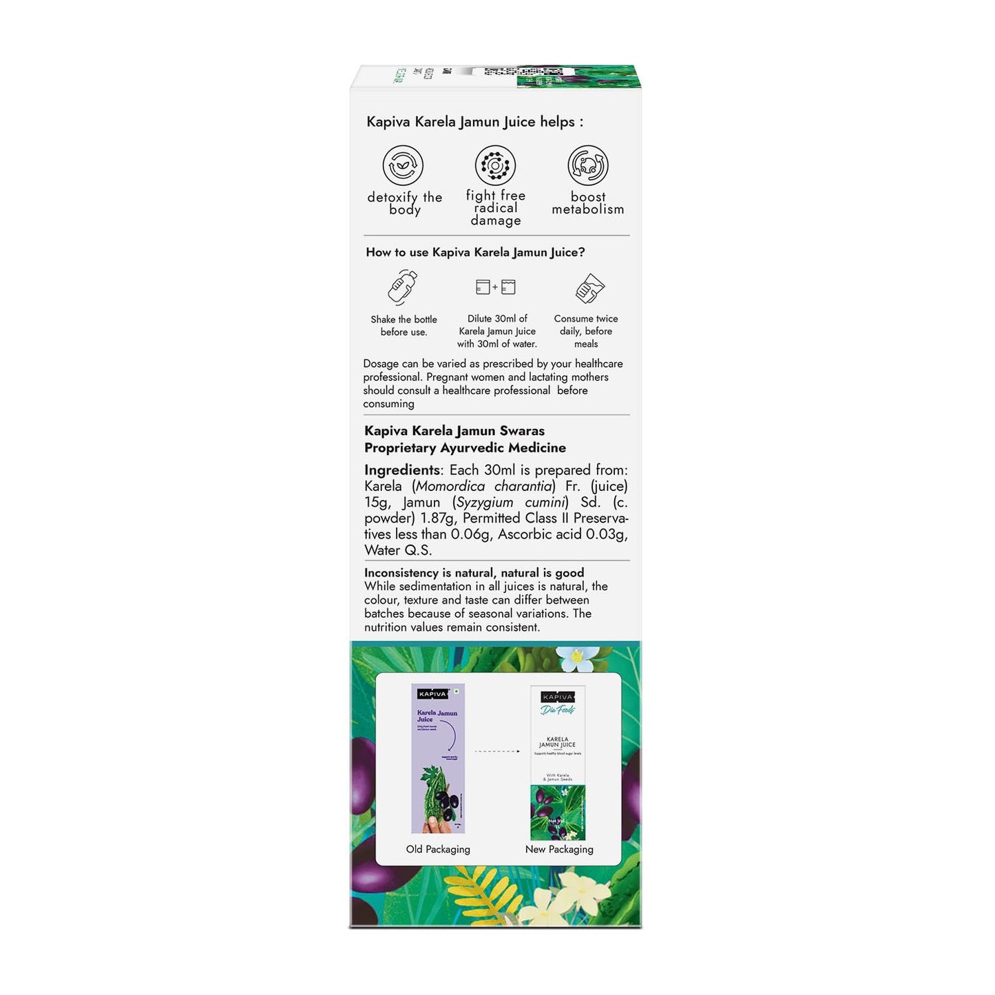 Kapiva Karela Jamun Juice, 1000 ml