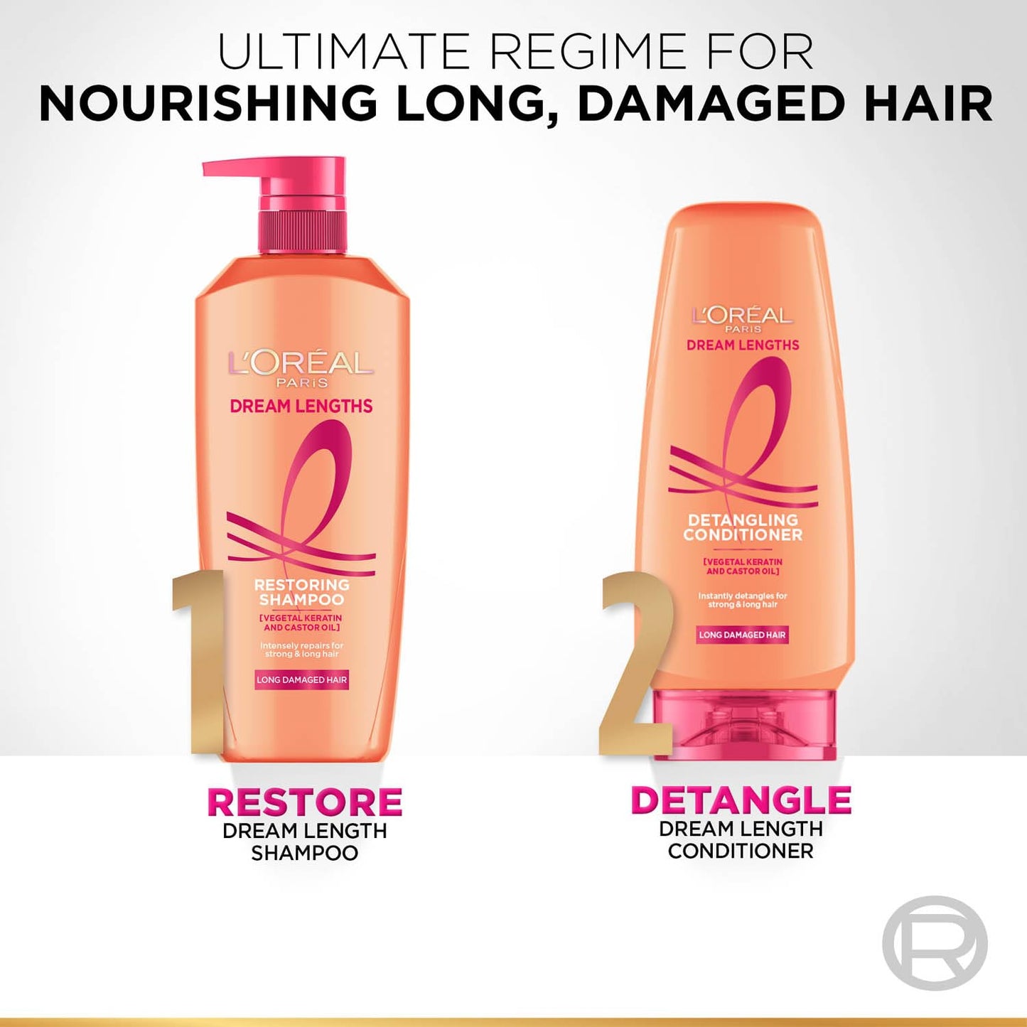Loreal Paris Shampoo, Nourishes, Repair & Shine, 340 ml