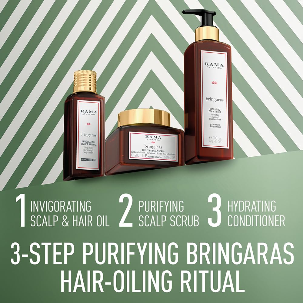 Kama Ayurveda Bringaras Balancing Scalp & Hair Oil, 100 ml