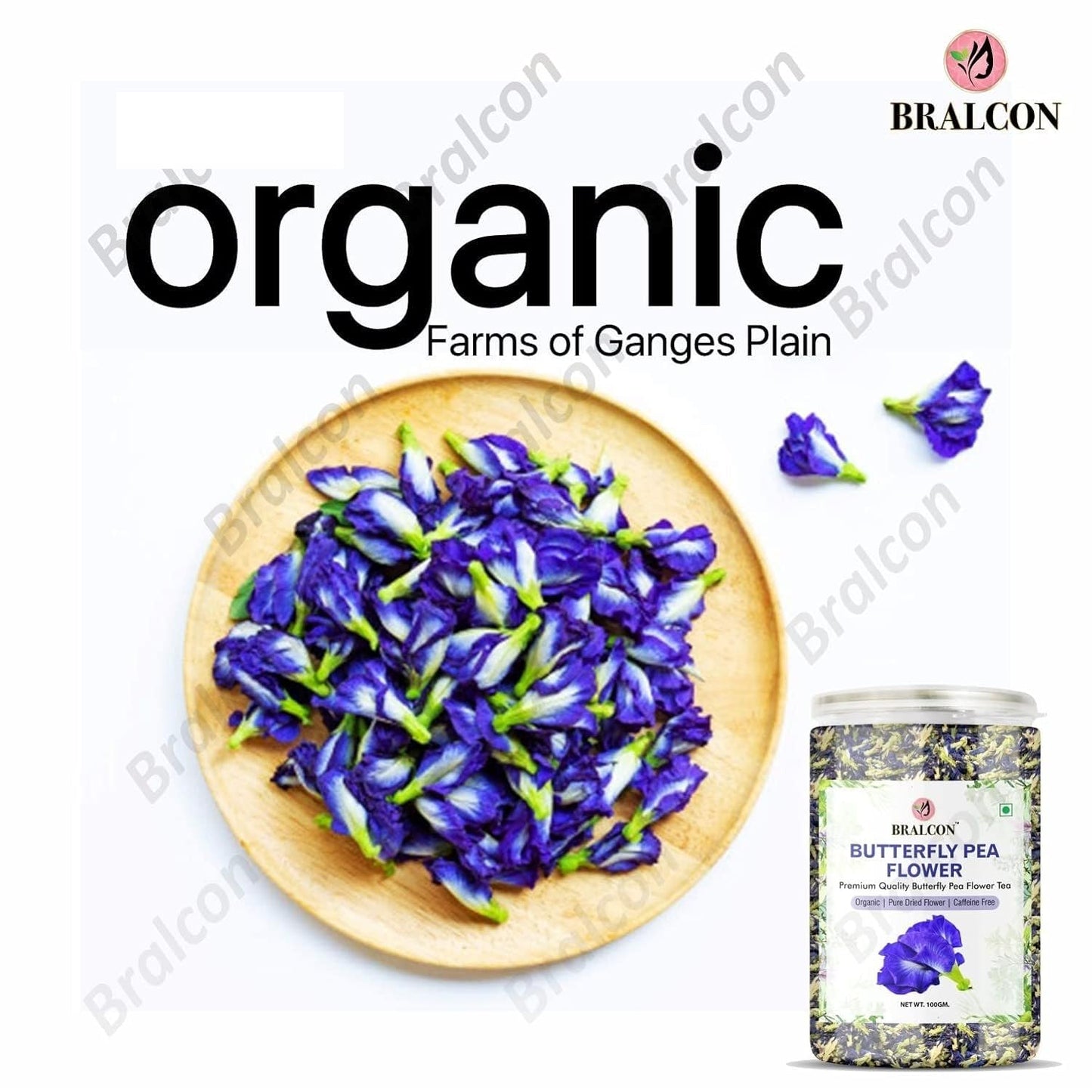 Bralcon Butterfly Pea Flower Tea- 50 gm, Dried Butterfly Pea Herbal Tea