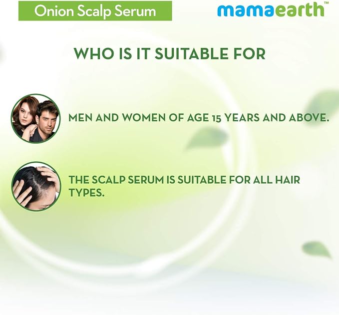 MAMAEARTH Onion Scalp Serum for Healthy Hair Growth, 50 ml