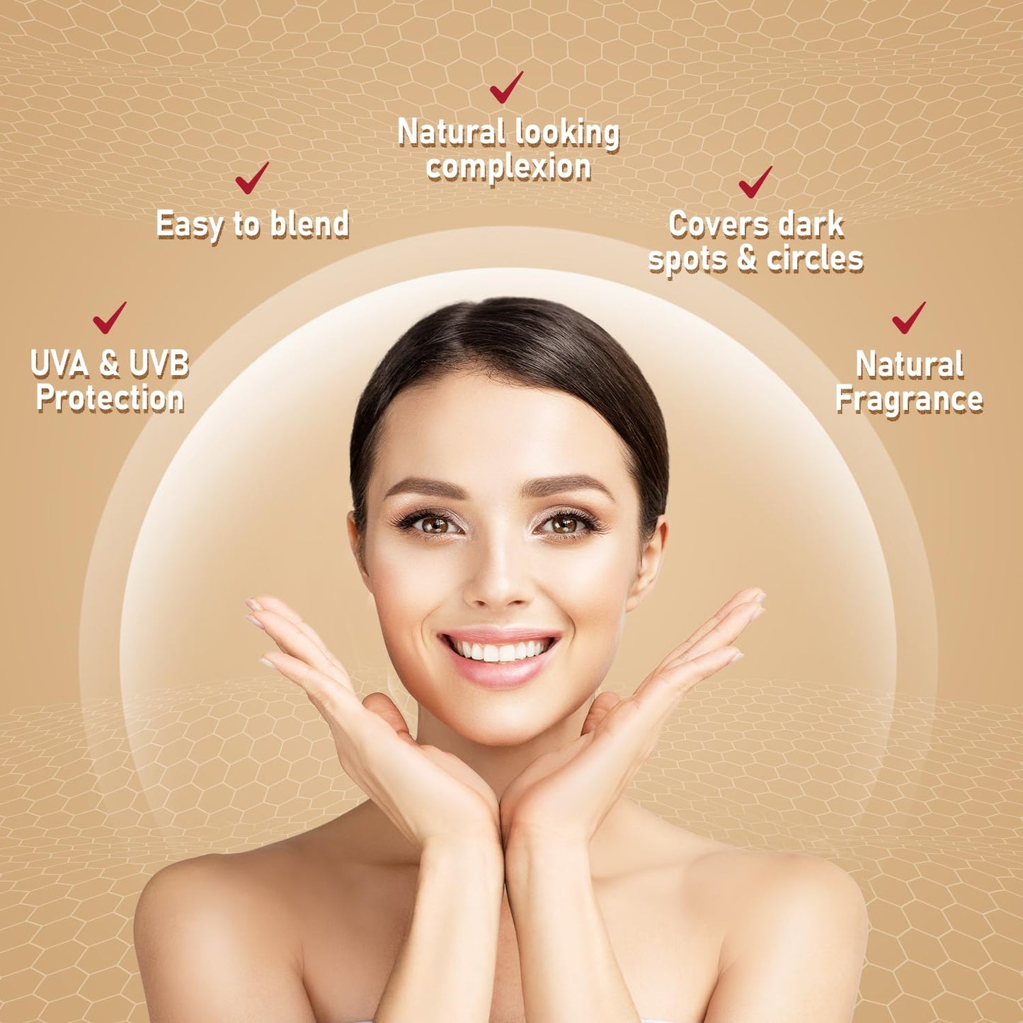 SpinZ Bb Pro Brightening & Beauty Full Coverage Radiant Face Cream With Spf 20 Pa++ (Beige 01)- 29 gm Pack of 2