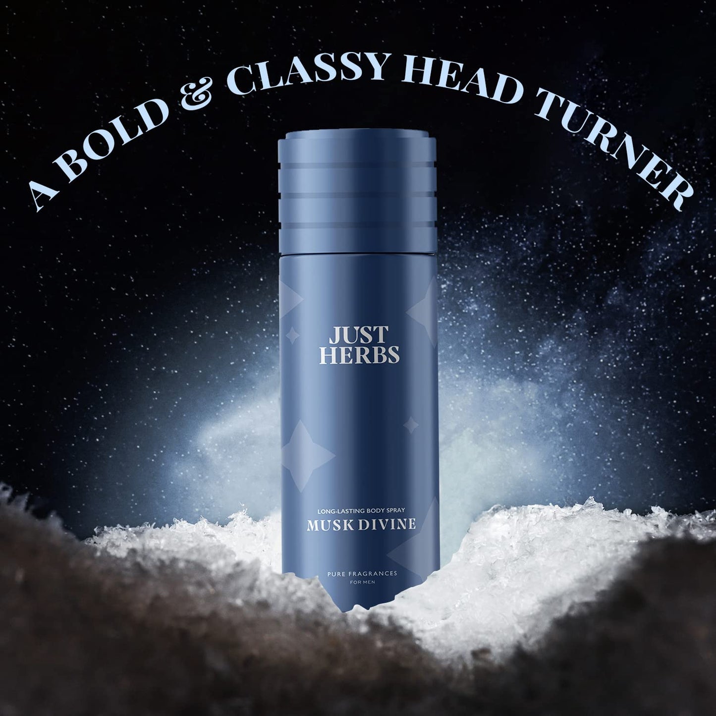 Just Herbs Long Lasting, Refreshing Body Spray 150 ml, Amber