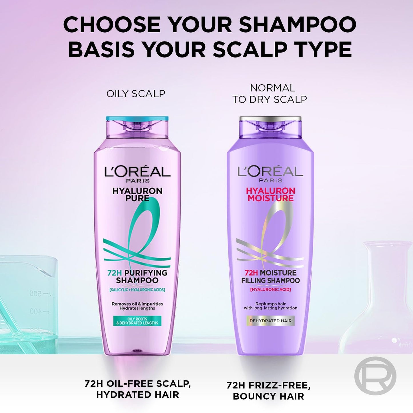 Loreal Paris  72H Moisture Filling Shampoo, With Hyaluronic Acid, 340 ml