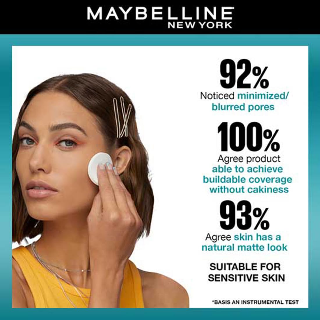 Maybelline New York Fit Me Shade 220 Natural Beige, Matte Compact Powder For Oily Skin, 8 gm