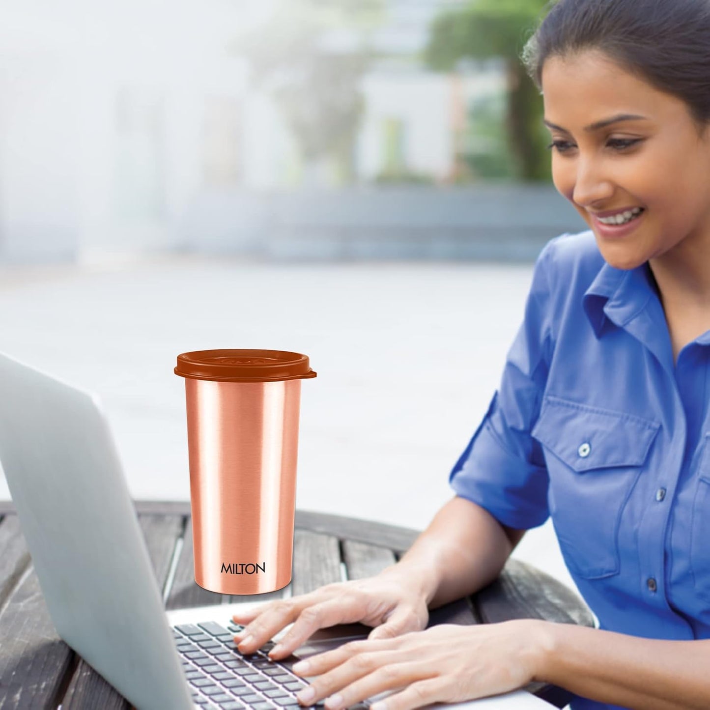 MILTON Copper Tumbler with Lid, 480ml
