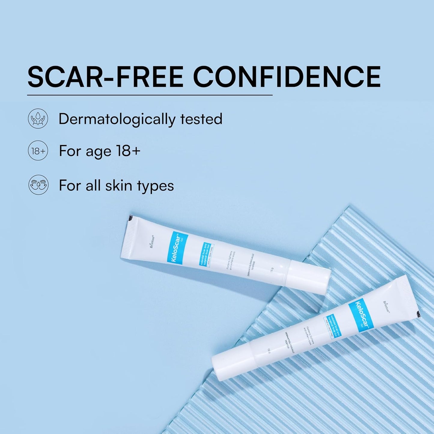 Brinton Keloscar Gel, Surgical Scar Gel for All Skin Types, 15 gm