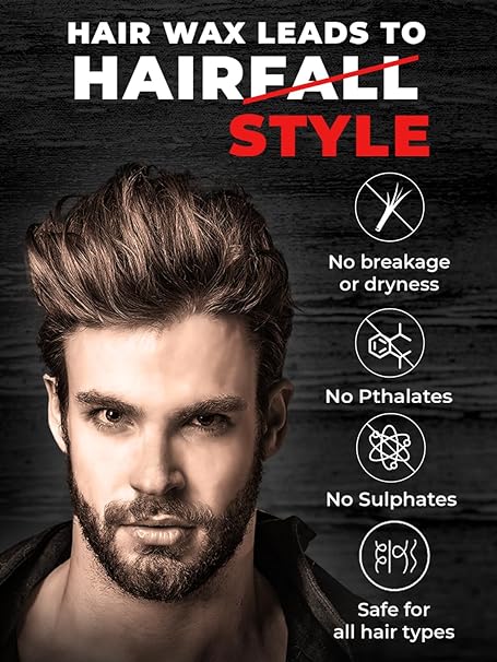 Beardo Hair Clay Wax for Men, 100 gm | Styling Wax | Volumizing | Strong Hold | Restylable |Matte Finish | Easy to Wash Off