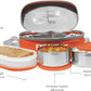 Milton Executive Lunch Insulated Tiffin with 3 Leakproof Containers, Orange