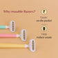 Carmesi Body Razor Swing Refill Pack for Women, 5-Blade Precision, (2)