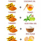 Online Quality Store Kasturi Haldi Powder Combo for Hair and Face_100 (100 g)