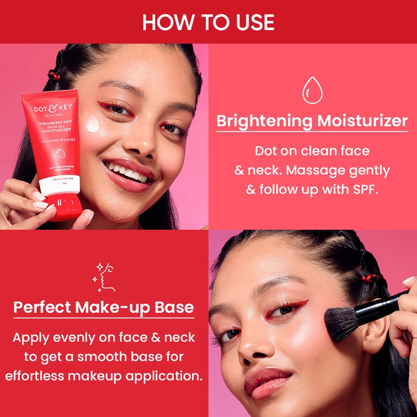 Dot & Key Strawberry Brightening Moisturizer, 80 gm