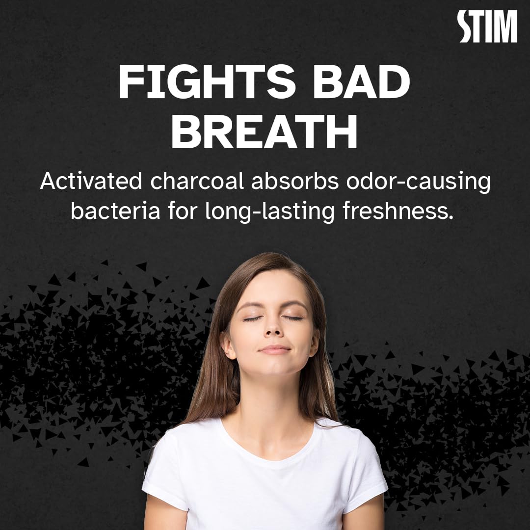 STIM Charcoal Toothpaste For Natural Whitening (80g) Pack of 3
