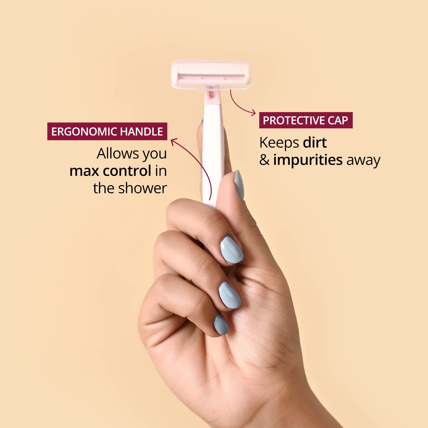 Carmesi Bikini Razor for Women | For Irritation-Free Shaving of Bikini Line, Pack of 1