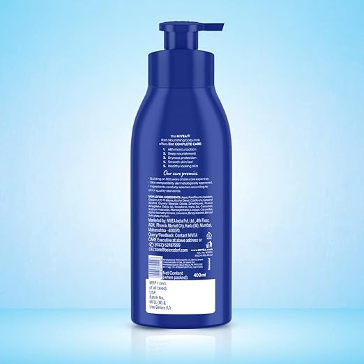 Nivea Body Lotion For Very Dry Skin, Nourishing Body Milk With 2X Almond Oil, 400ml