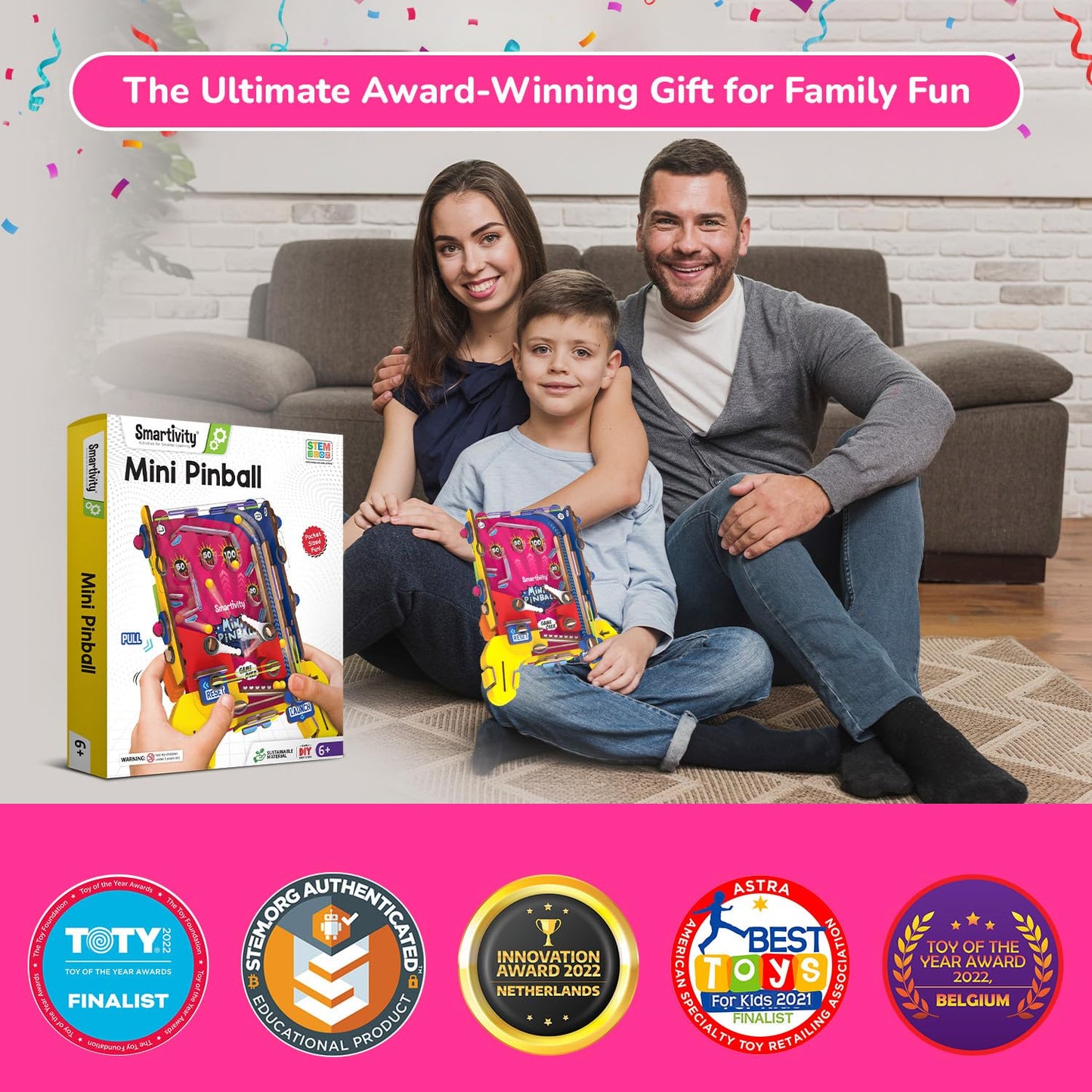 Smartivity DIY Pocket Pinball for Kids Ages 6 to 12 Years | Hand-Held Exciting Arcade Game