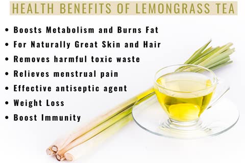 Online Quality Store Lemongrass Herbal Tea, 100 gm, Lemongrass Tea Leaves