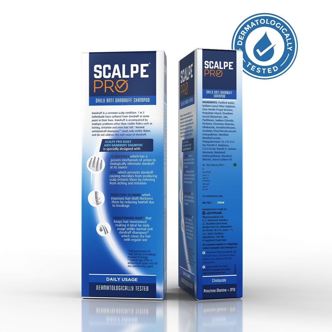 Scalpe Pro Daily Anti-Dandruff Shampoo , 200 ml