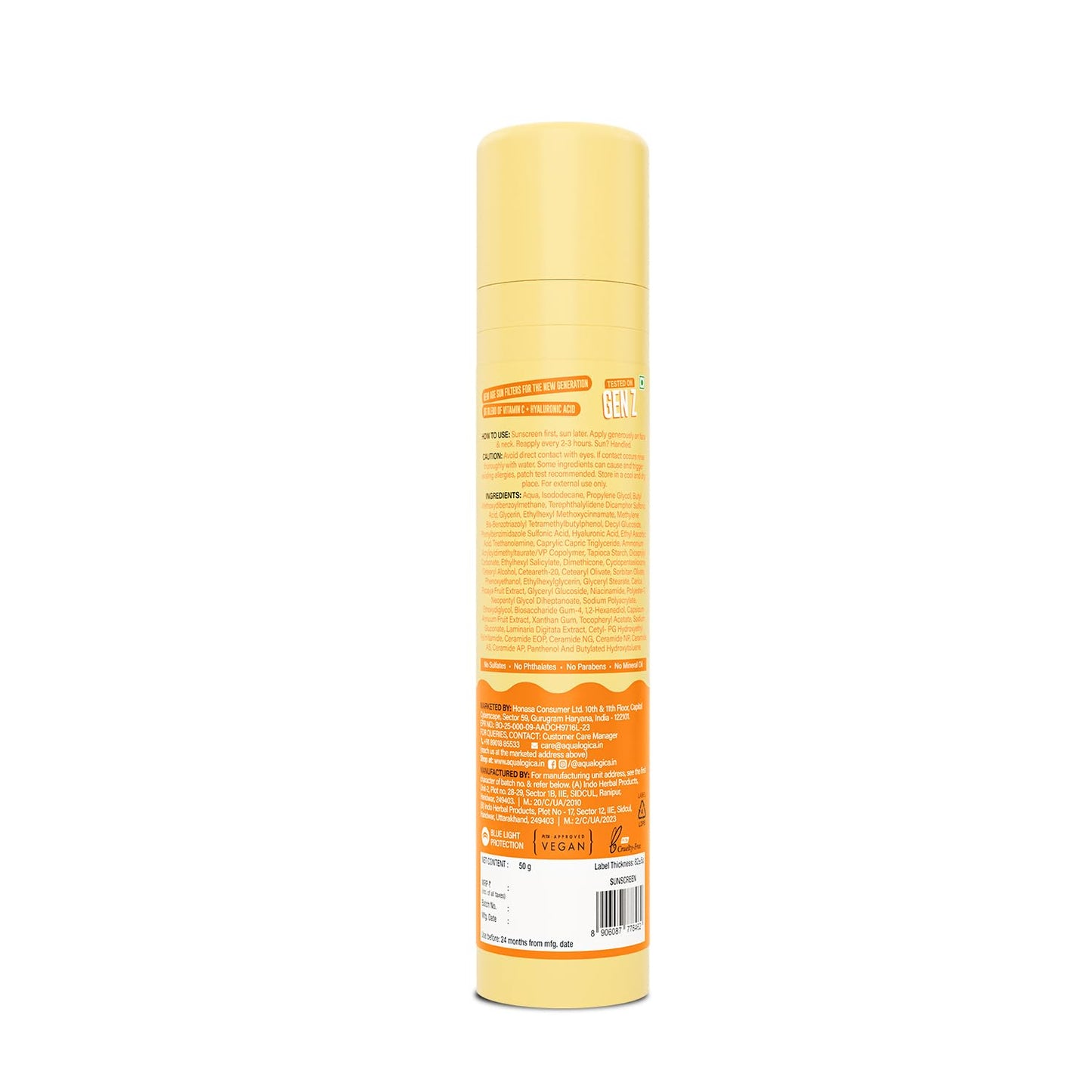 Aqualogica Glow+ Dewy Sunscreen SPF 50 PA+++, 50 gm