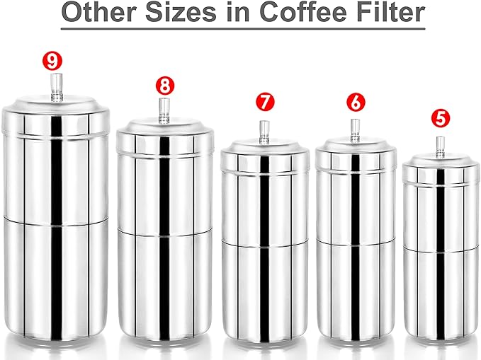 BURRDOFF Stainless Steel Coffee Maker Filter Coffee Maker - 250ml