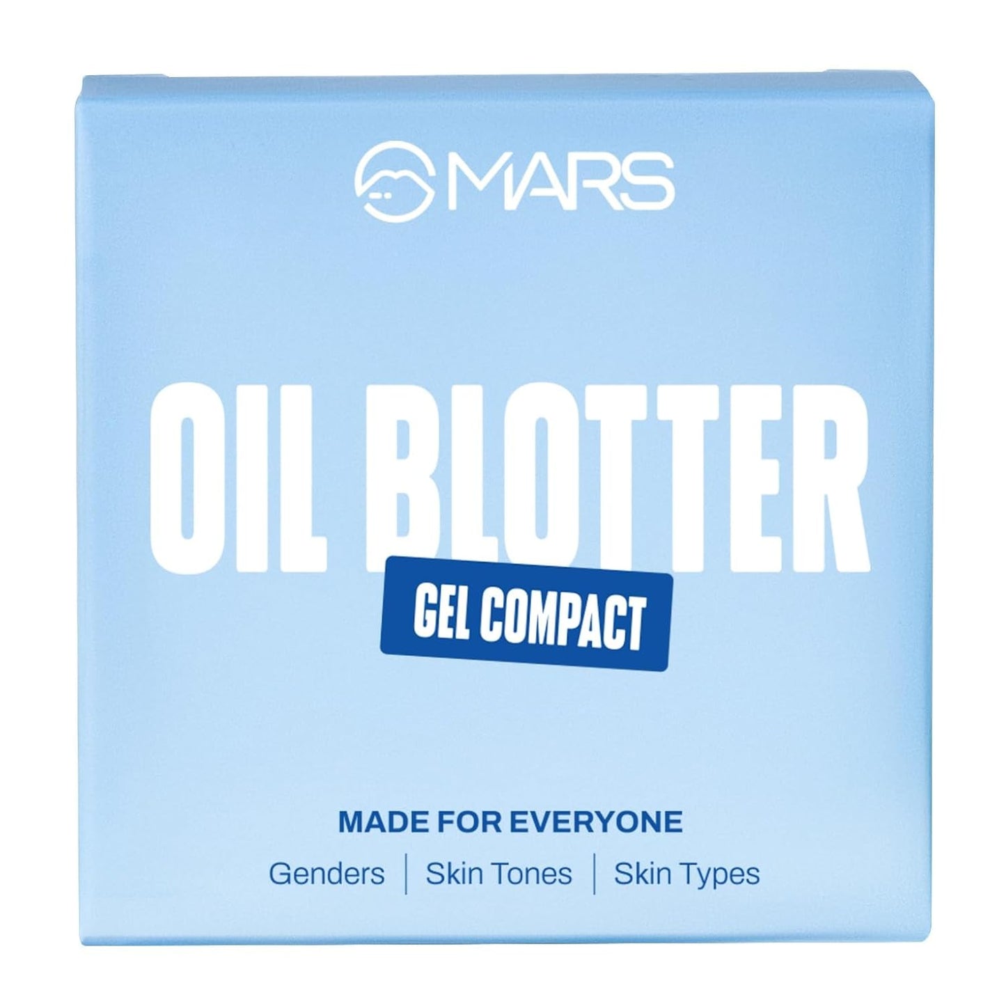 MARS All Oil Blotter Gel Compact for Poreless Effect (5gm) with Applicator | Oil Control | Mattifying Formula | Long-Lasting | Shine Free Matte Finish | Flawless Skin