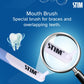 STIM Ortho Mb Toothbrush Pack Of 2 Toothbrush For Braces Super Soft Bristles, adult, manual, Multi-Coloured